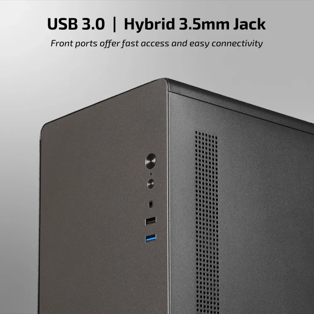 Iball Cabinet With Smps AT : 10 Grey view 2